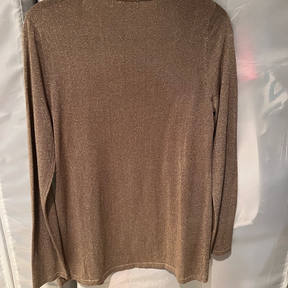 Sparkly gold evening sweater. - Picture 2 of 4
